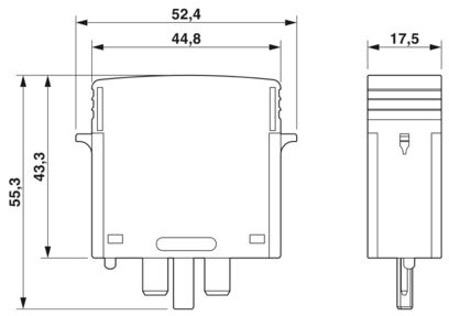 Catridge for DC SPD VAL-MS-T1/T2 1000DC-PV-ST - Type 1/2 surge protection plug