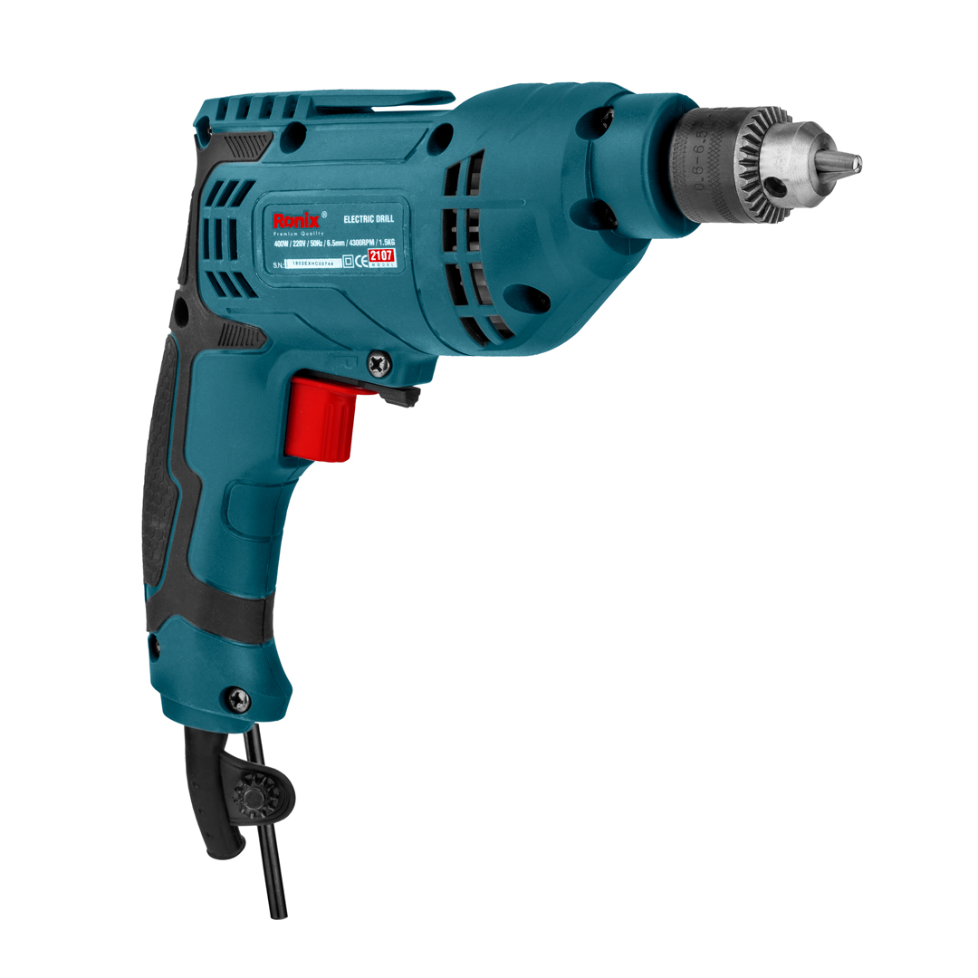 RONIX 2107 Electric Drill with Key 6.5mm, 400W