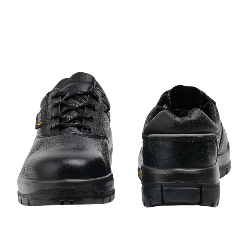 Antistatic Steel Toe Safety Shoes Mallcom CIVET S1 PU Sole Black Leather