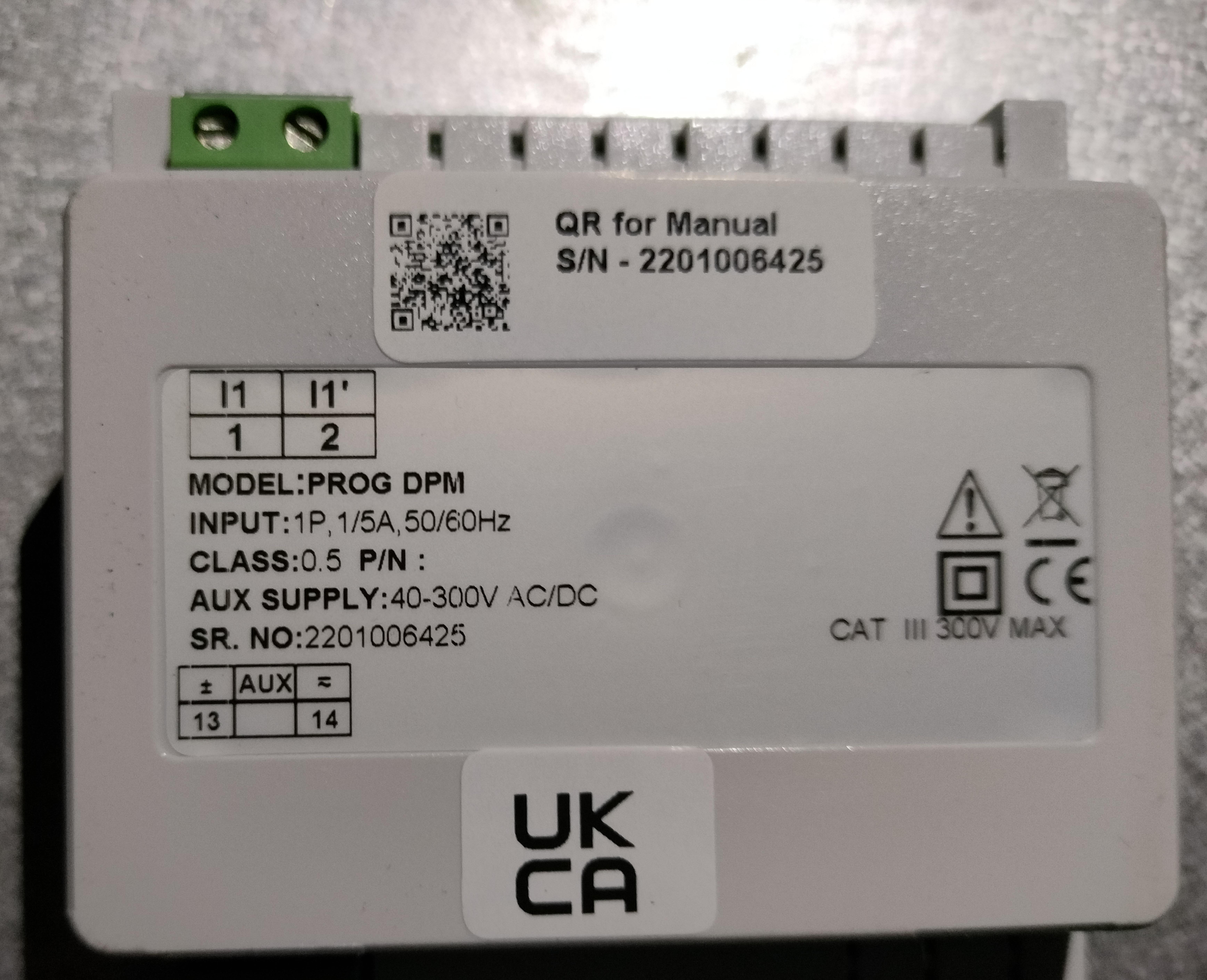 Rish Eine A 1P Digital Panel Meter AC Ammeter