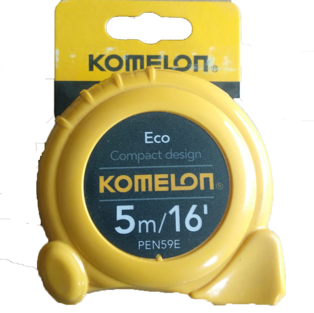 Komelon Eco Compact Design Steel Measuring Tape - 5m/16ft (PEN59E)