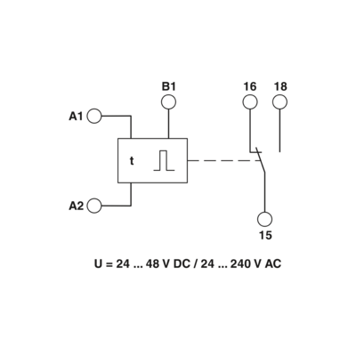 Phoenix Multi-functional Timer Relay (50 ms - 10 h) TR-ES-MUL-24/240-10H