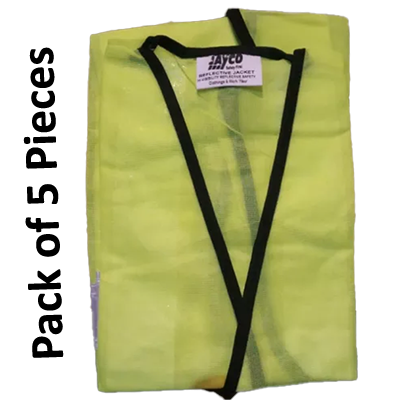 Ziota Fluorescent Single Band Reflective Jacket Orange Pack of 5 Pieces